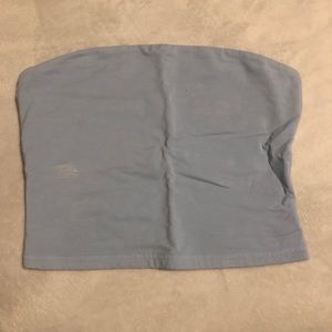 blue tube top